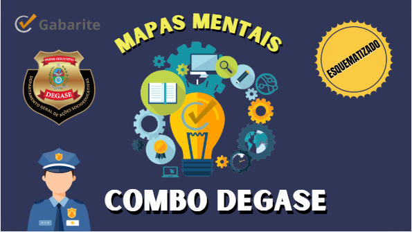 Capa - Combo DEGASE - 750 Mapas Mentais para Concursos