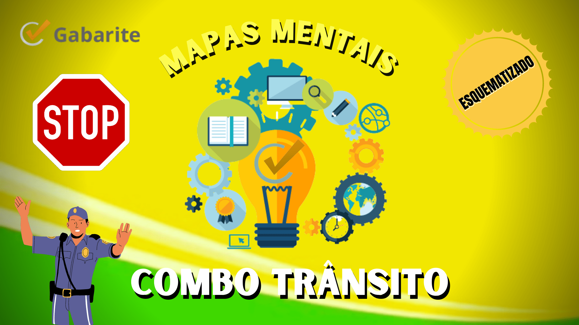 Capa - Combo Trânsito - 1.035 Mapas Mentais para Concursos